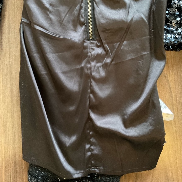 French Connection Sequin Dress (Dark Navy Blue) - Picture 7 of 11